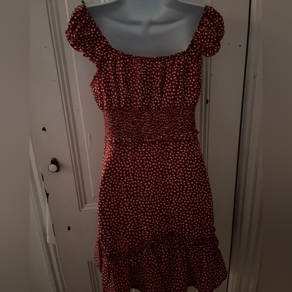 Red and White Polka Dot Dress - Picture 3 of 3
